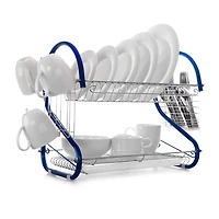 MegaChef 16" Two Shelf Dish Rack