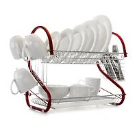 MegaChef 16" Two Shelf Dish Rack