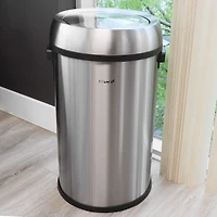 Elama 65 Liter Large 17 Gallon Swing Lid Trash Can