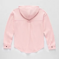 Thereabouts Waffle Little & Big Kid Girls Lightweight Shirt Jacket