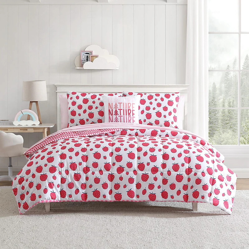 Eddie Bauer Strawberry Field Floral Easy Care Comforter Set