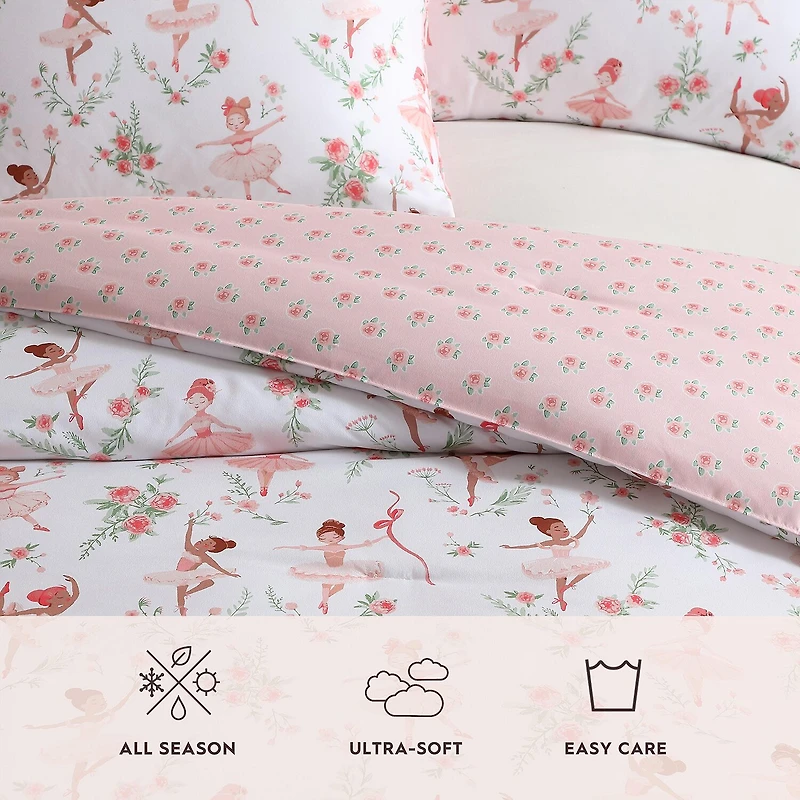 Laura Ashley Ballerina Divas Easy Care Comforter Set