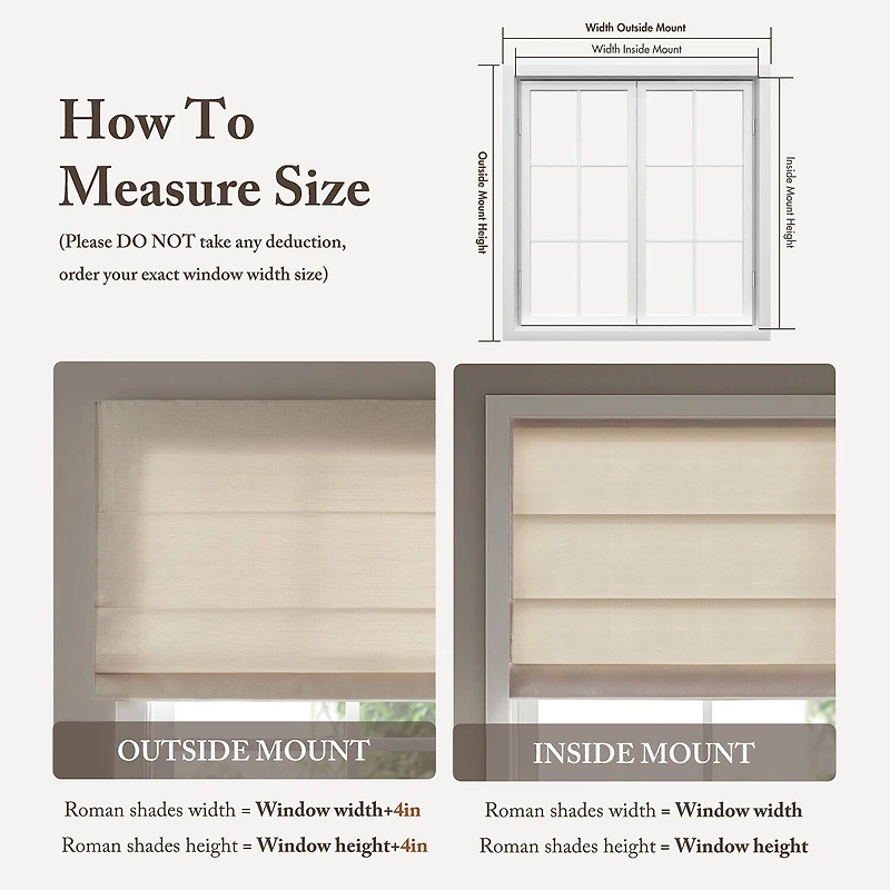 Madison Park Galen Matte Cordless Room Darkening Roman Shade