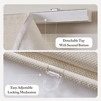 Madison Park Galen Matte Cordless Room Darkening Roman Shade
