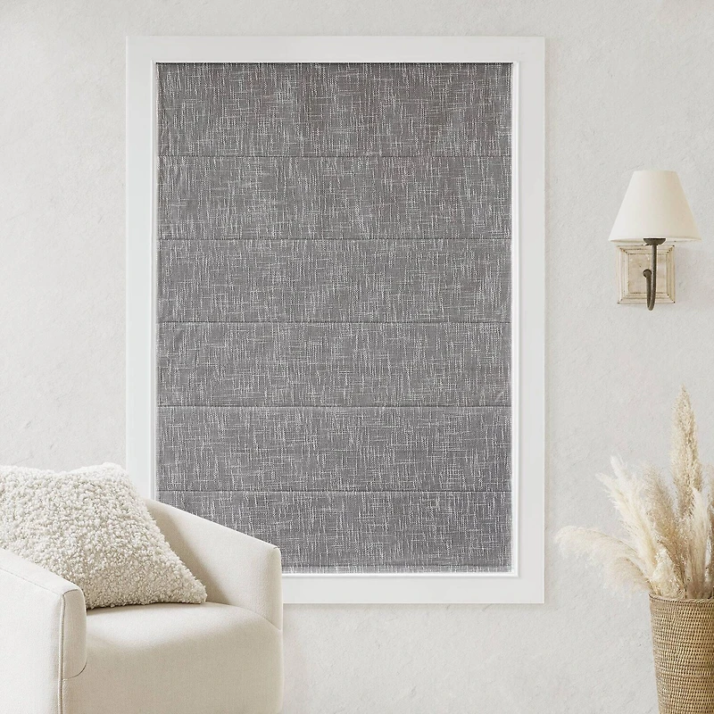 Madison Park Quincy Cordless 100% Blackout Roman Shade
