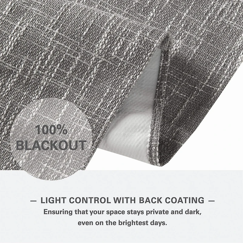 Madison Park Quincy Cordless 100% Blackout Roman Shade