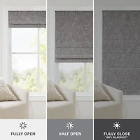 Madison Park Quincy Cordless 100% Blackout Roman Shade