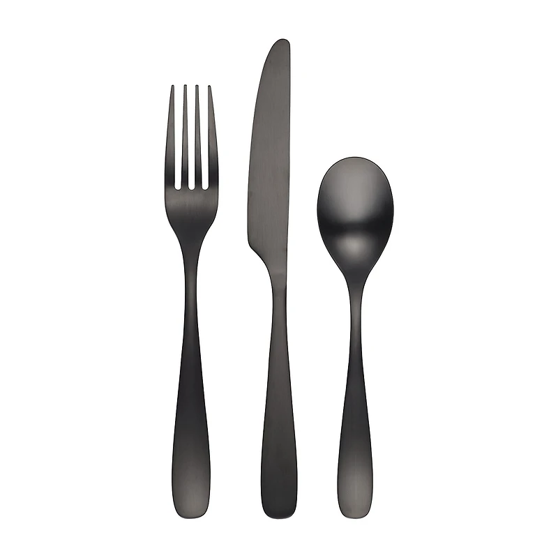 Cambridge Eliana Black Satin 12-pc. Flatware Set