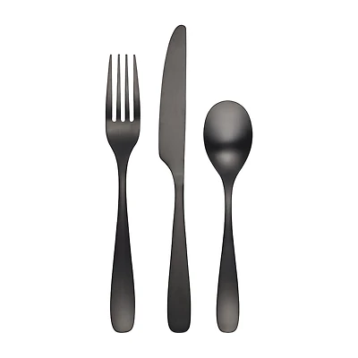 Cambridge Eliana Black Satin 12-pc. Flatware Set