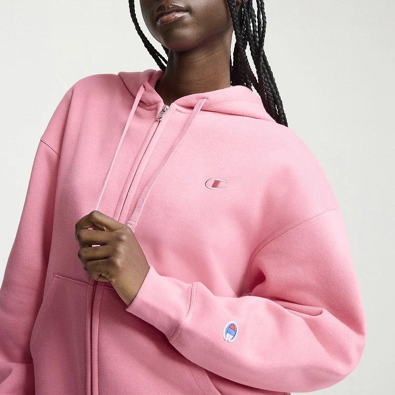 Champion Womens Fleece Long Sleeve Zipper Active Hoodie