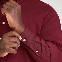 Van Heusen Cronbie Mens Long Sleeve Regular Fit Stretch Fabric Big and Tall Button-Down Shirt