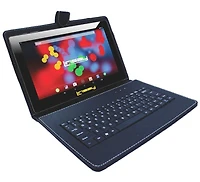 10.1" 1280x800 IPS 2GB RAM 32GB Storage Android 12 Tablet with Golden Leather Keyboard "