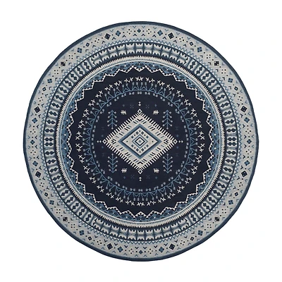 Safavieh Classic Vintage Collection Border Geometric Round Area Rug