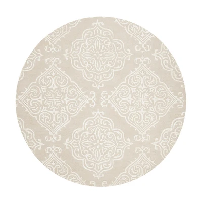Safavieh Glamour Collection Aubrey Damask Round Area Rug