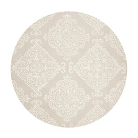 Safavieh Glamour Collection Aubrey Damask Round Area Rug