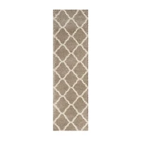 Safavieh Hudson Shag Collection Weldon Geometric Runner Rug