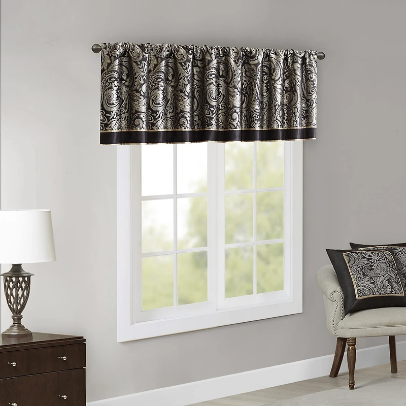 Madison Park Whitman Rod Pocket Tailored Valance
