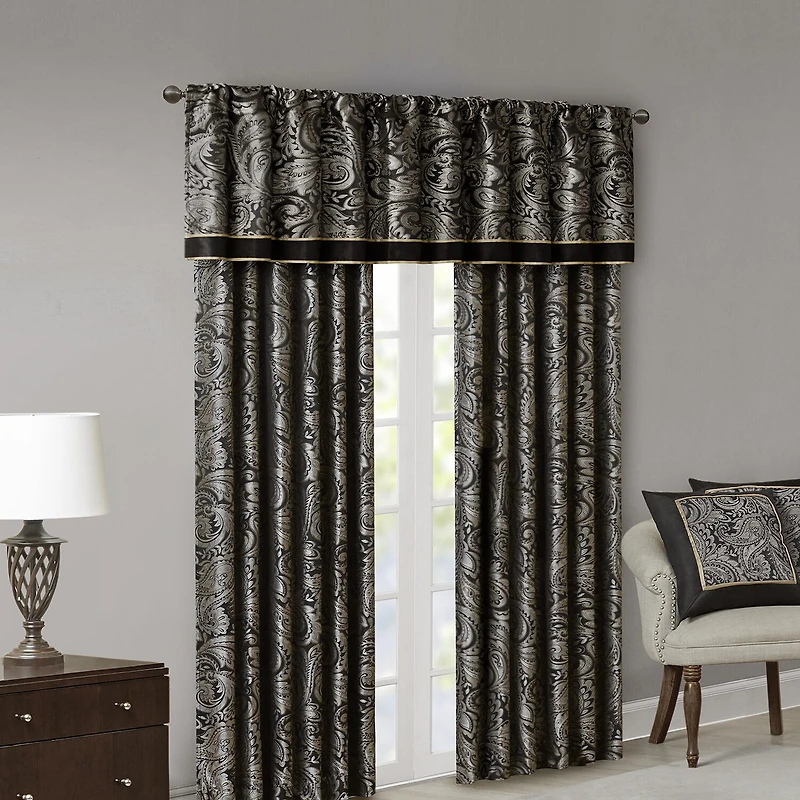 Madison Park Whitman Rod Pocket Tailored Valance