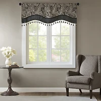 Madison Park Whitman Rod Pocket Scallop Valance