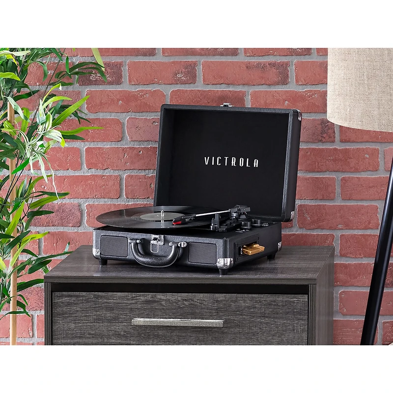 Victrola Journey+ Cassette Bluetooth Suitcase Record Player