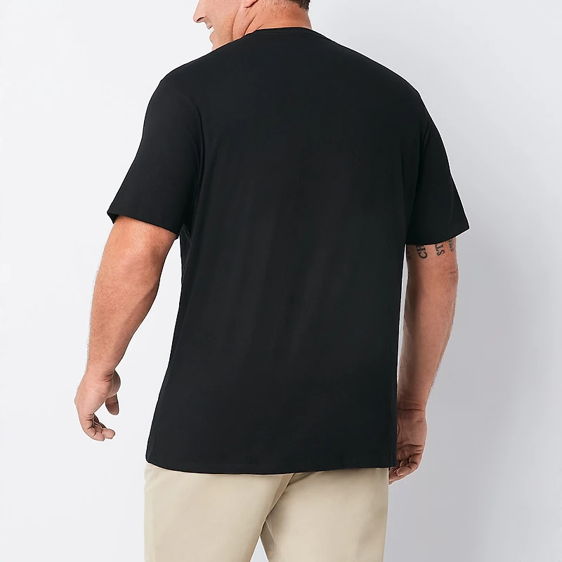 St. John's Bay Super Soft Mens Crew Neck Short Sleeve Quick Dry Big and Tall T-Shirt