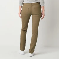 Liz Claiborne Womens Sara Mid Rise Slim Fit, Skinny Leg Jean