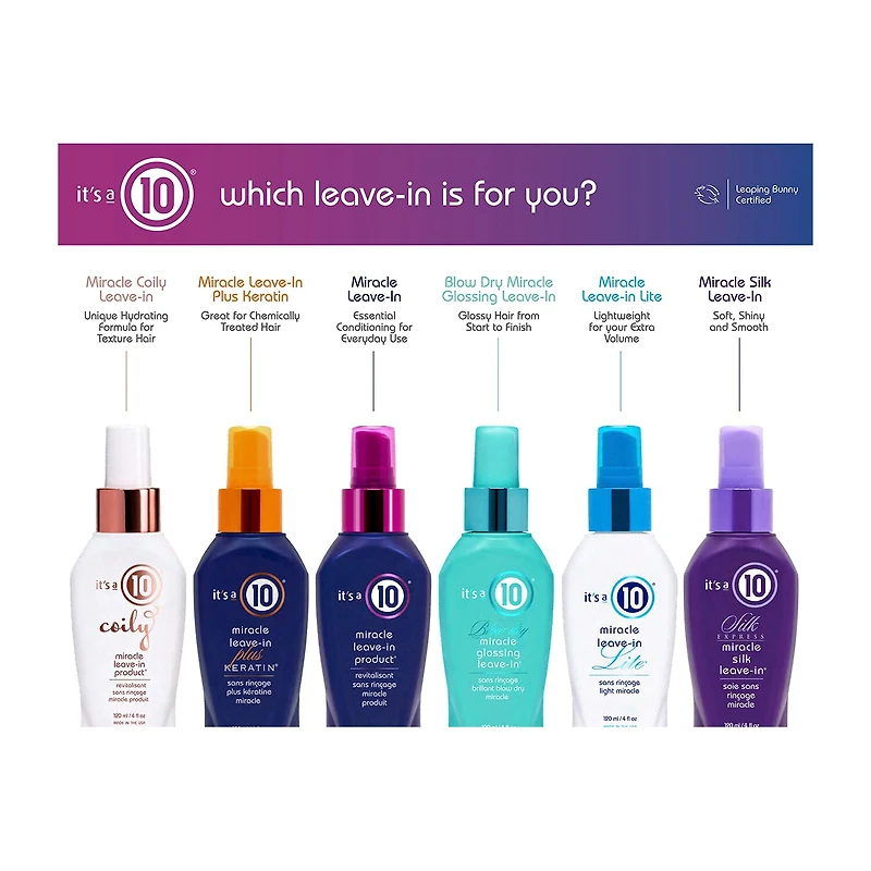 It's a 10 Blow Dry Glossing Leave In Conditioner 4 oz.