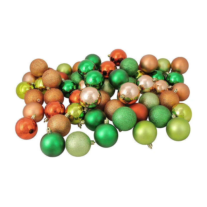 Northlight 3-Finish Ball 60-pc. Christmas Ornament