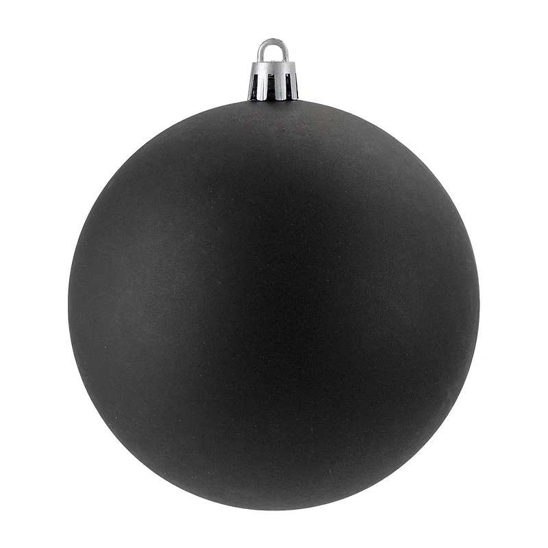 Northlight Black Matte Ball 12-pc. Christmas Ornament
