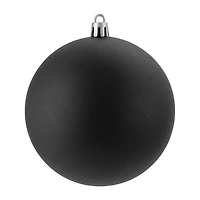 Northlight Black Matte Ball 12-pc. Christmas Ornament
