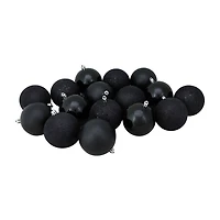 Northlight Black 4-Finish Ball 16-pc. Christmas Ornament