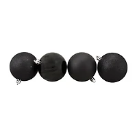 Northlight Black 4-Finish Ball 16-pc. Christmas Ornament