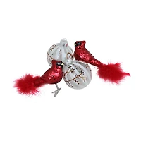 Northlight Birds Finish Ball 4-pc. Christmas Ornament