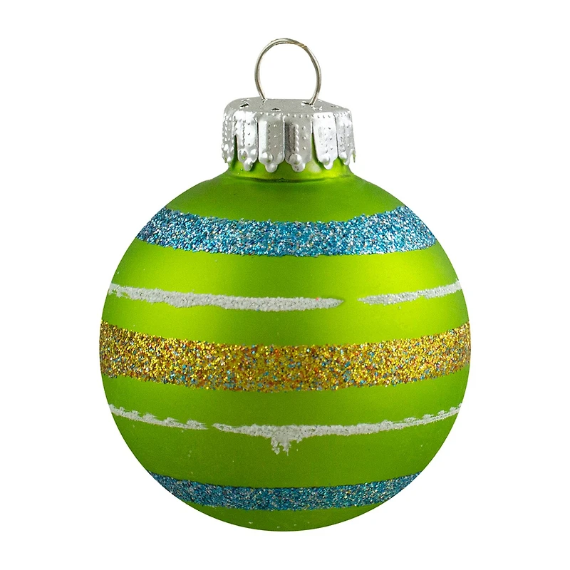 Northlight Matte Glass Ball 10-pc. Christmas Ornament