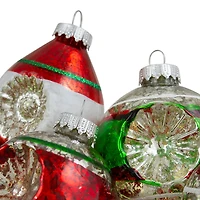 Northlight 2-Finish Finial Silver 9-pc. Christmas Ornament