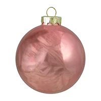 Northlight Baby Pink Glass Ball 6-pc. Christmas Ornament