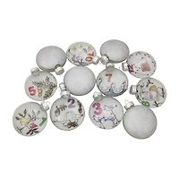 Northlight Glass Disc 12-pc. Christmas Ornament