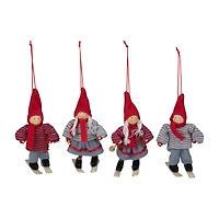 Northlight Skiing Kids 4-pc. Christmas Ornament