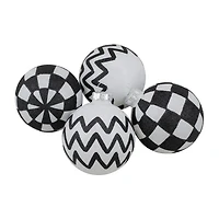 Northlight Textured Glass Ball 4-pc. Christmas Ornament