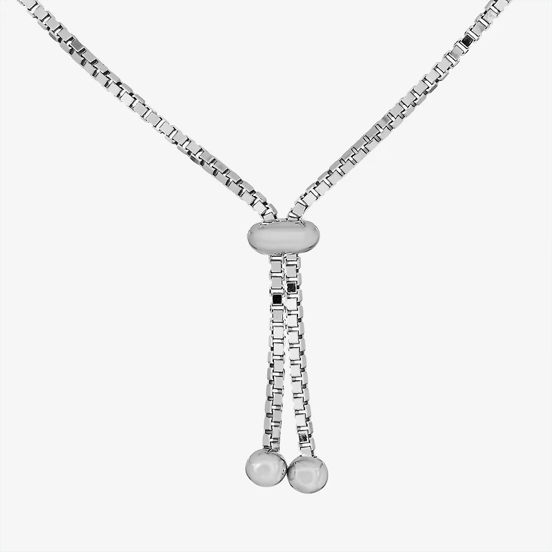 Womens 4 1/4 CT. T.W. Cubic Zirconia Sterling Silver Bolo Bracelet