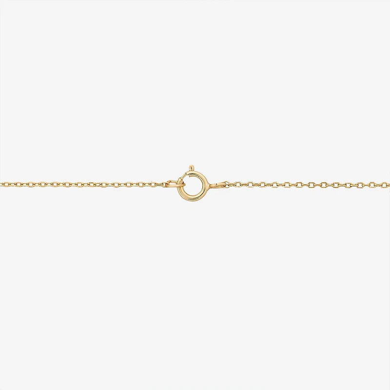 DiamonArt® Womens Lab Created White Cubic Zirconia 18K Gold Over Silver Pendant Necklace