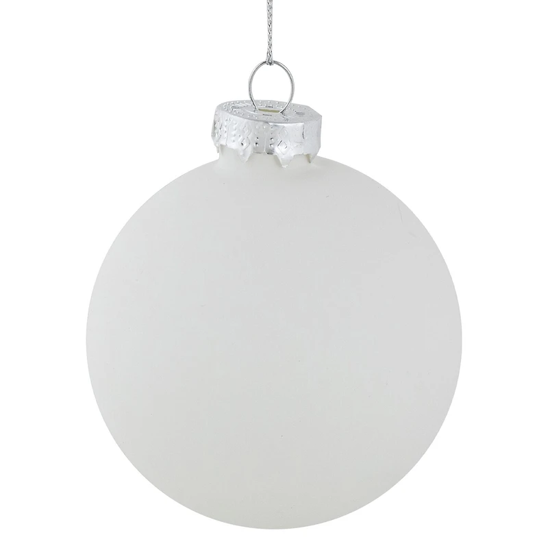 Northlight Glass Ball With Trees 4-pc. Christmas Ornament