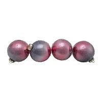 Northlight Hand Blown Textured Ball 4-pc. Christmas Ornament