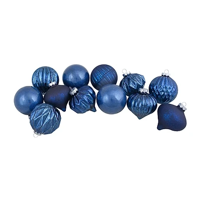 Northlight Finial And Glass Ball 12-pc. Christmas Ornament