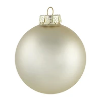 Northlight 2-Finish Glass Ball 6-pc. Christmas Ornament