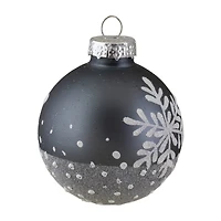 Northlight Snowflake Glass Ball 6-pc. Christmas Ornament