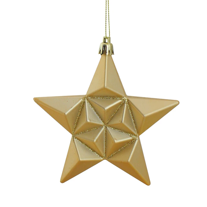 Northlight 2-Finish Gold Star 12-pc. Christmas Ornament