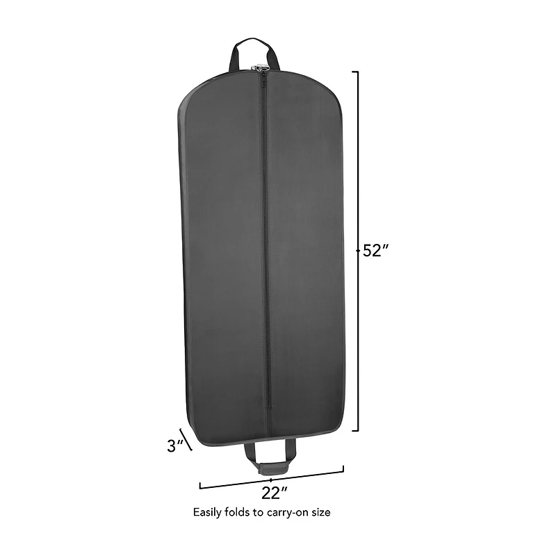 WallyBags 52" Deluxe Solids Travel Garment Bag