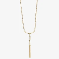 Liz Claiborne Tassle Womens Paperclip 32 Inch Pendant Necklace