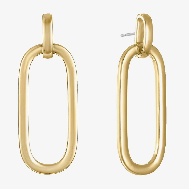 Liz Claiborne Doorknocker Womens Hypoallergenic Drop Earrings